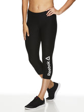 Load image into Gallery viewer, Reebok Women's Quick Capri Branded Leggings
