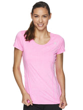 Load image into Gallery viewer, Reebok Women's Fitted Performance Linear Marled Jersey T-Shirt
