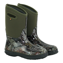 Load image into Gallery viewer, Bogs Kids Classic Camo Tall Rain Boots w/ Handles
