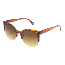 Load image into Gallery viewer, Round Cat Eye Sunglasses Tortoise
