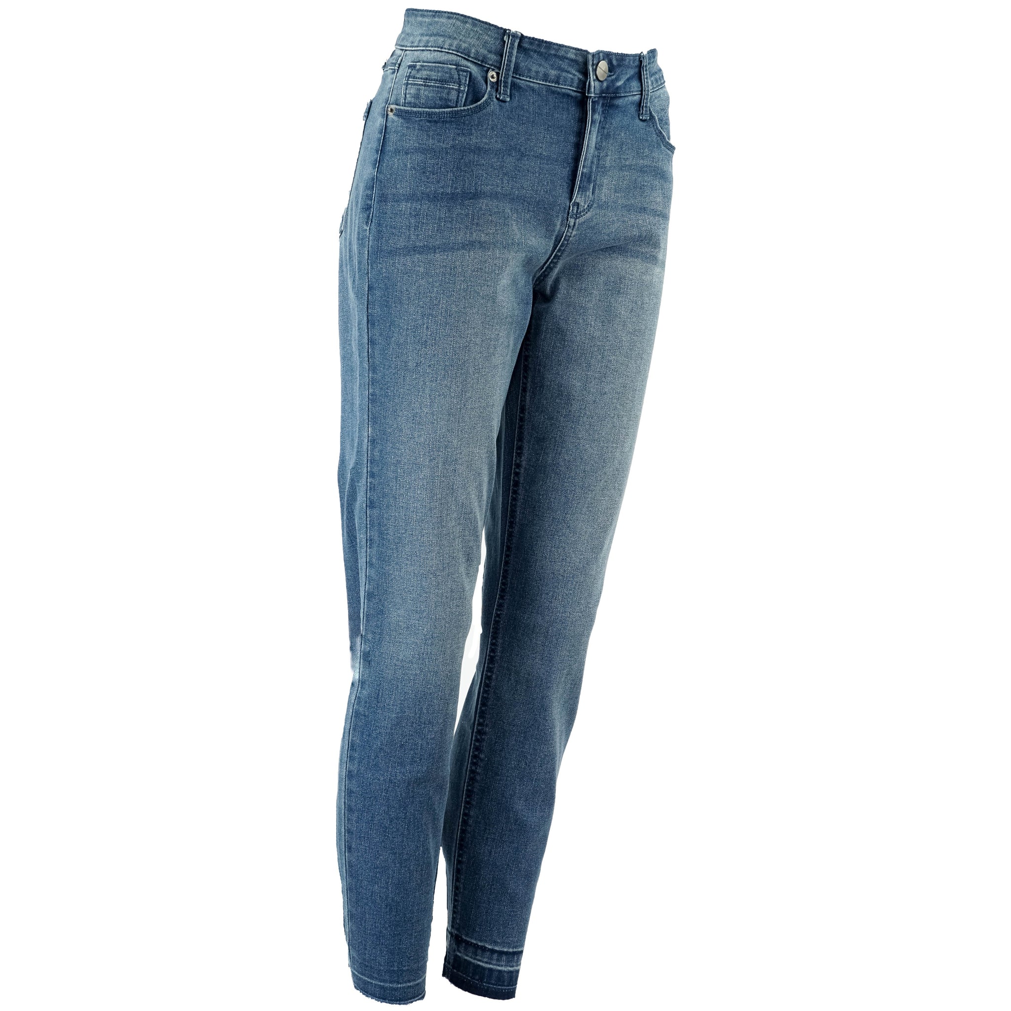 Kenneth Cole New York Women's Jess Skinny Bottom-Hem Jeans