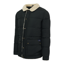 Load image into Gallery viewer, IZOD Men's Sherpa-Lined Collar Winter Jacket Black 2XL
