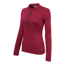 Load image into Gallery viewer, Under Armour Women's Swift Mock Jacket Black Currant S
